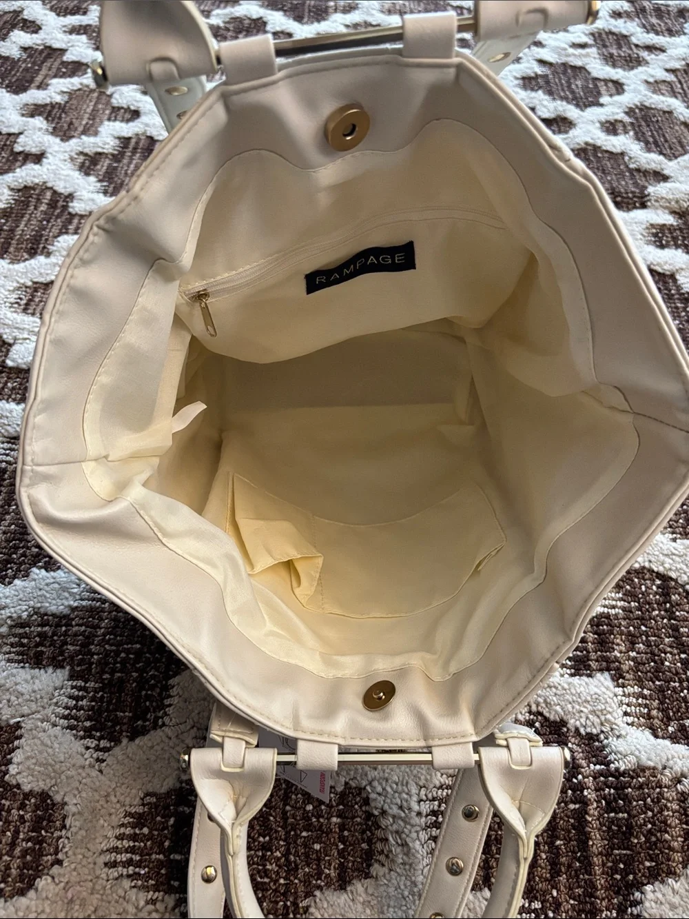 Rampage quilted cream